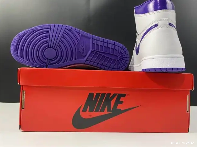 Rep RETRO HIGH AIR CD0461-151 COURT JORDAN 1 PURPLE 0507